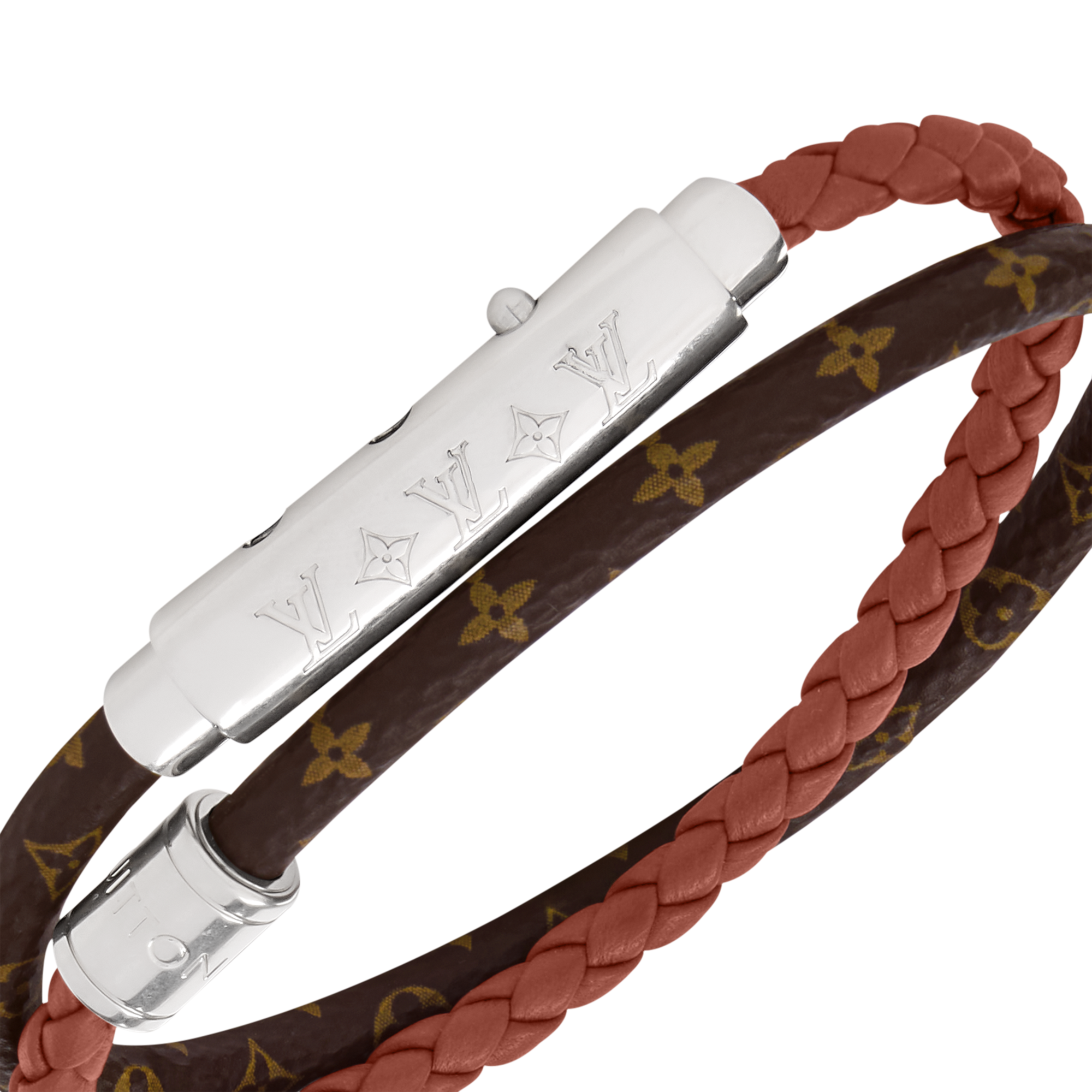 LV Double Spin Monogram Heritage Bracelet - Luxury Fashion